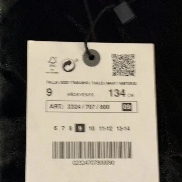 ZARA Kids | Black | VELVET JUMPSUIT - Picture 4 of 5